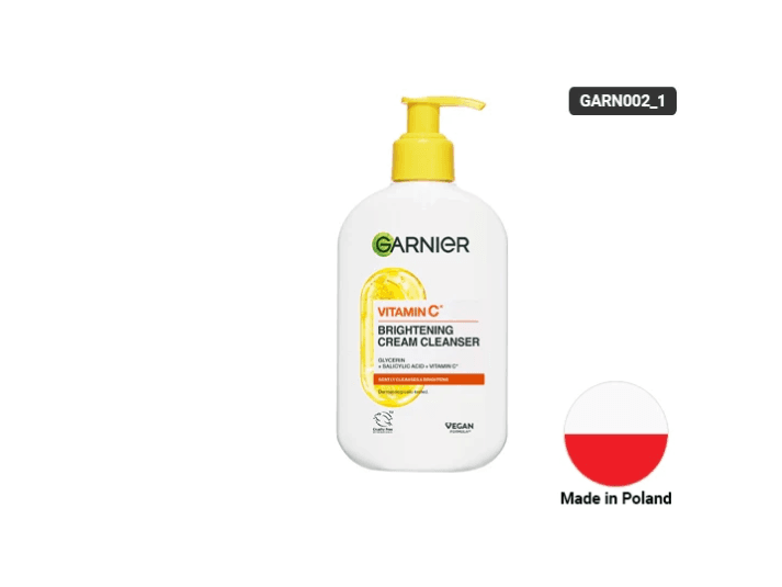 Garnier Vitamin C Brightening Cream Cleanser 250ml- POLAND