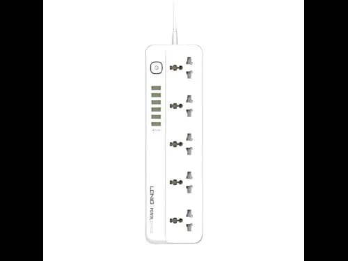 LDNIO SC5614 Multi-Function Power Strip 5 Power Sockets +6 AUTO-ID Perfect Home/Office Charging Station