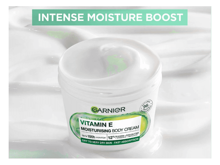 Garnier Vitamin E Moisturising Body Cream 380ml- GERMANY (3)