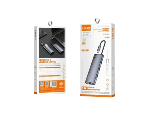 LDNIO DS-16H PD100W Type-C Multi-function Docking Station Type-C To PD*1 HDMI*1 USB 3.0*3 RJ45*1 (3)