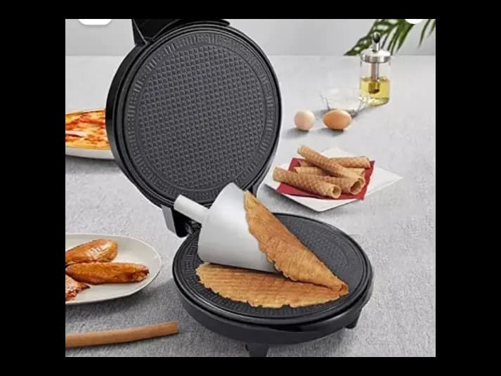 Raf Electric Egg Roll Maker, Crispy Omelet, Waffle, Pancake DIY Ice Cream Cone Machine 1200watts (4)