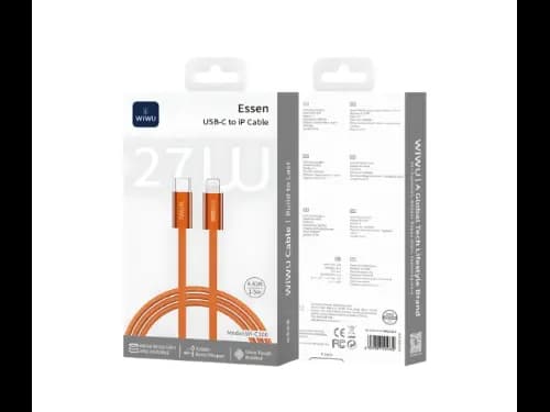 WiWU ESSEN C100 USB-C to Lightning Cable 1.5M Orange (3)