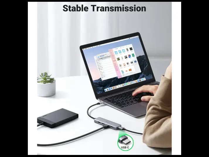 Ugreen 4-Port USB3.0 Hub with USB-C Power Supply – 70336 (4)