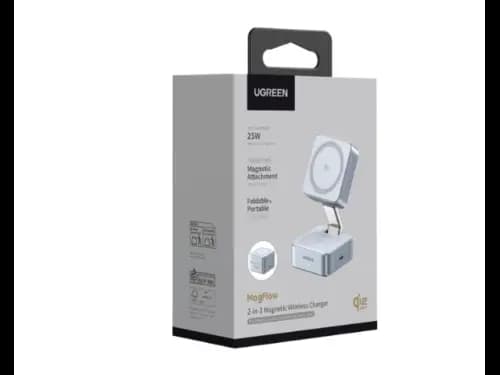 UGREEN 55960B MagFlow 25W 2-in-1 Magnetic Wireless Charger (3)