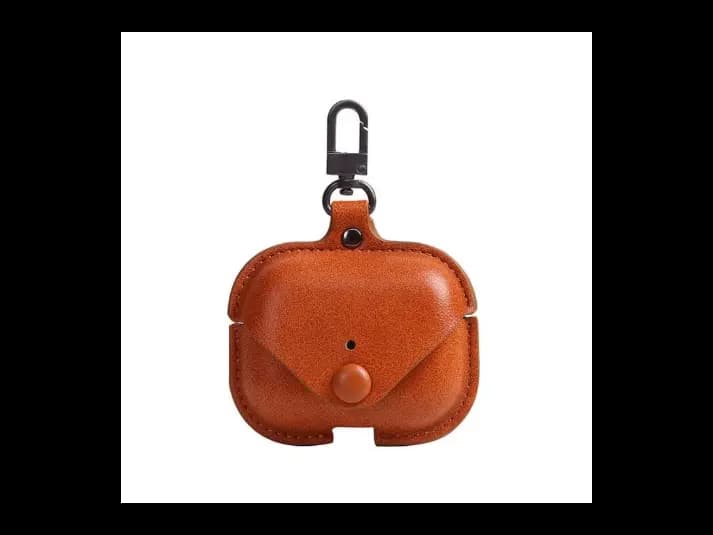 Leather AirPods Case – Premium Protective Case with Keychain Hook for AirPods Pro 2 & Pro 3