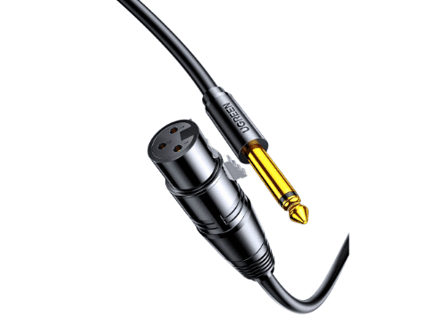 UGREEN 2 meter 6.35mm to Cannon Female AV Audio Cable (Black) – AV131 – 20719 – 1 Year Warranty (2)