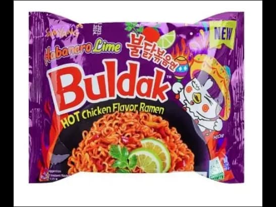 Samyang Buldak Noodles Hot Chicken Flavour Ramen Habanero Lime