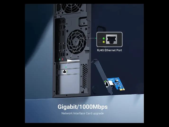 Ugreen 30771 Gigabit 10/100/1000Mbps PCI Express Network Adapter (2)