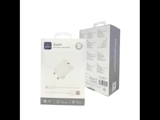 WIWU WI-G023 Essen Fast Charger Lightning Cable Combo (UK Plug) (3)
