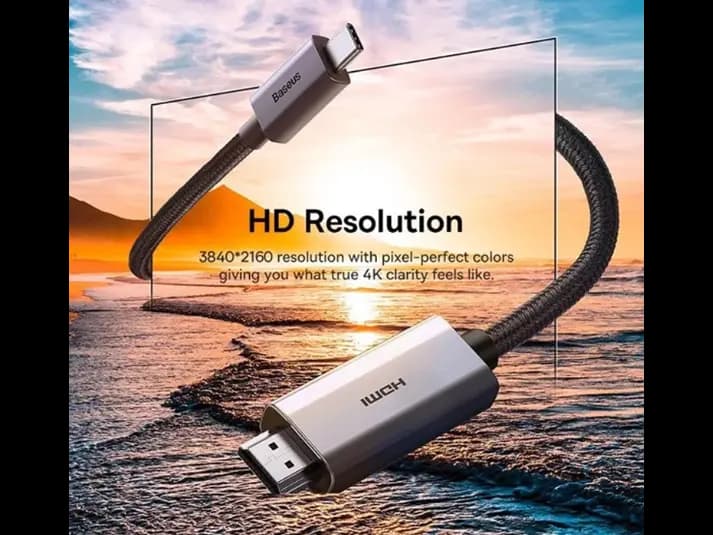 Baseus High Definition Series Graphene Type-C to HDMI 4K Adapter Cable (4)