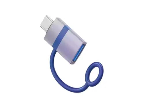 WiWU WI-C052 Legend USB-A to USB-C Adapter (Gray)