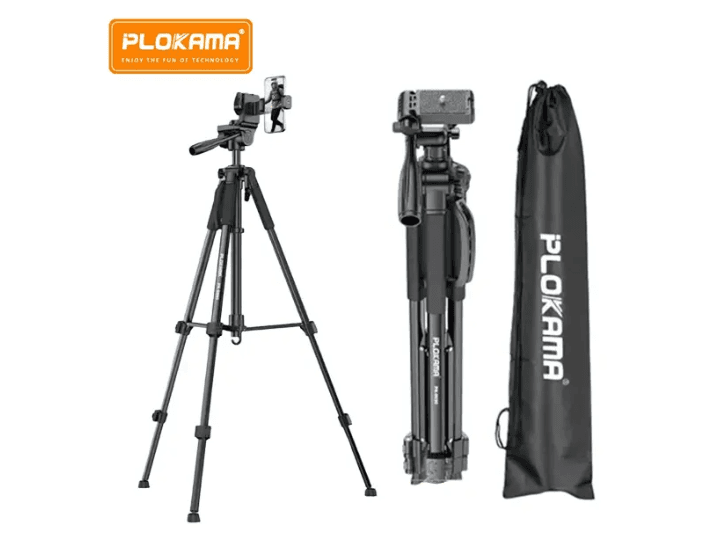 Plokama PK-9990 Tripod – 180cm Professional Camera & Mobile Tripod with Bluetooth Remote & Carry Bag
