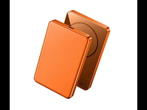 Wiwu P15 5000mAh Ultra-Thin Magnetic Power Bank – Orange