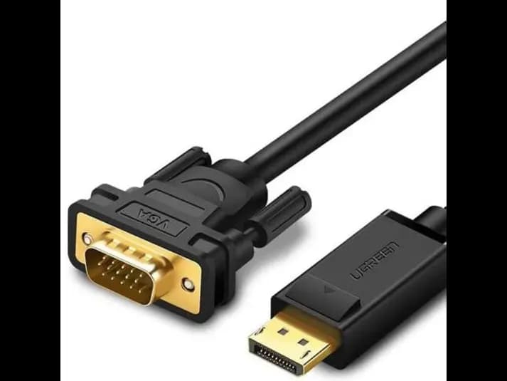 Ugreen 10247 DP Male to VGA Male Cable 1.5m (Black)
