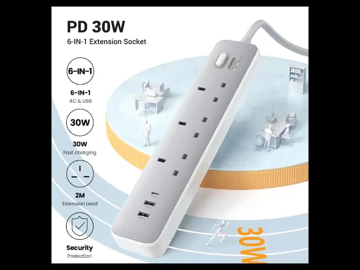 Ugreen Switch Extension 30W Type-C Port   Dual USB Ports CD286 (3)