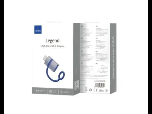 WiWU WI-C052 Legend USB-A to USB-C Adapter (Gray) (2)