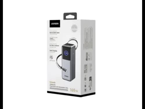 UGREEN 55987B 165W Power Bank with USB-C Retractable Cable (4)