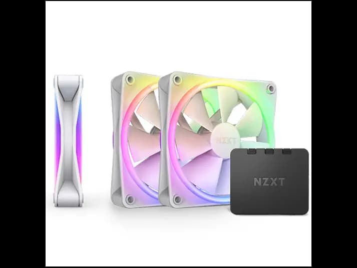 NZXT F120 RGB Duo Triple Pack Fans with RGB Controller – White