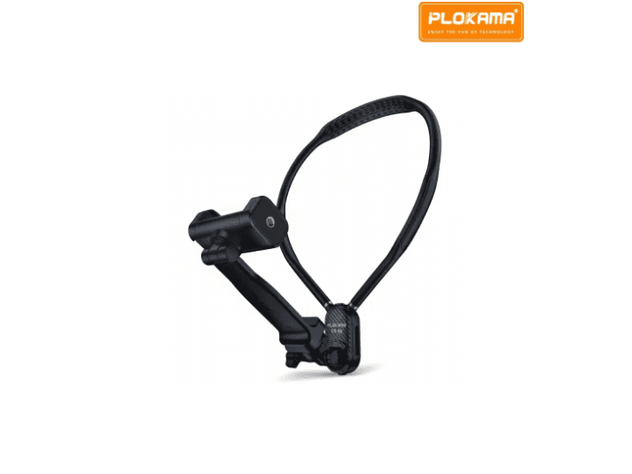 Plokama CX-60 Phone & Camera Neck Bracket – Flexible Silicone Hands-Free Mount with 360° Rotation for Vlogging & Content Creation