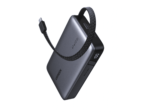 UGREEN 20000mAh 67W Nexode Power Bank with Built-in Cable – PB550 – 85166B – 1 Year Warranty