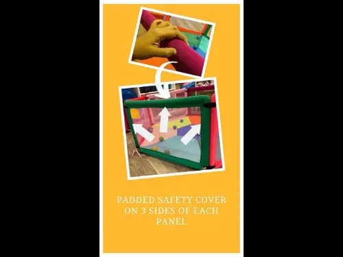 Kemi 8 Panel Baby Playpen with 2 inch Mattress | 6ft x 6ft | Sturdy Frame | Baby Safety First | High Quality (5)