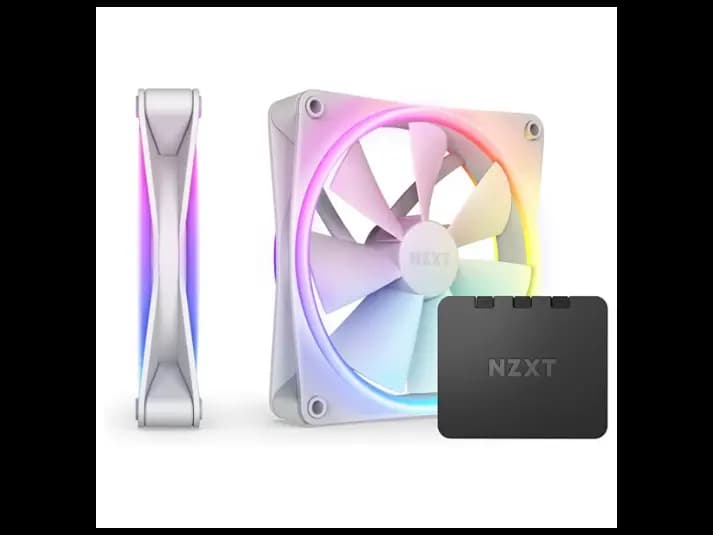 NZXT F120 RGB Duo Triple Pack Fans with RGB Controller – White