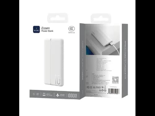 WiWU Wi-P078 10000mAh Essen Power Bank – White (4)