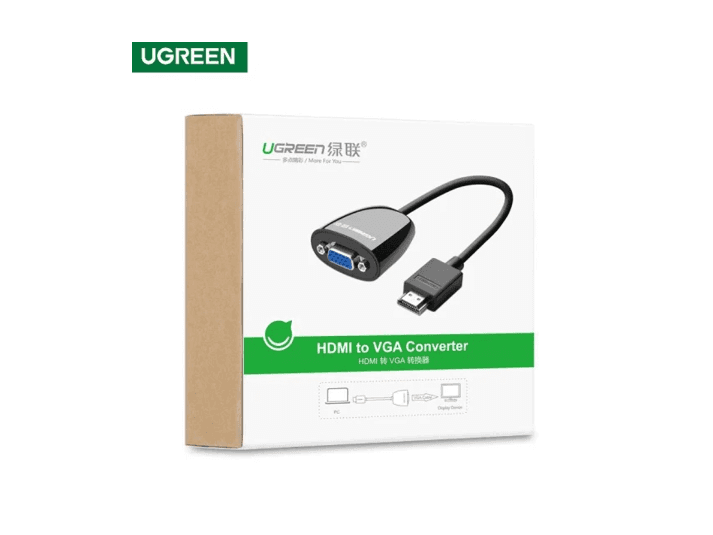 Ugreen HDMI to VGA Converter without Audio (Black) – 40253 (3)