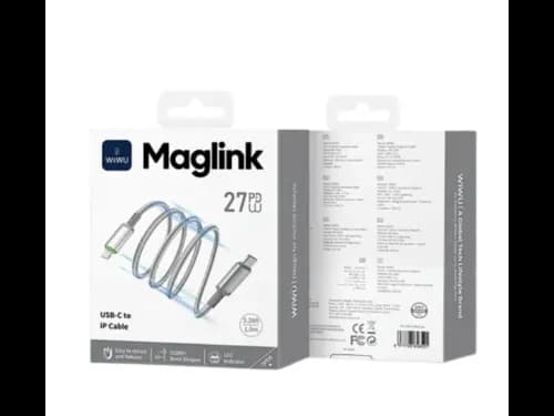 WIWU MagLink 27W USB-C to Lightning Fast Charging Cable 1M – White (4)