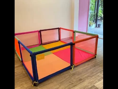 Kemi 8 Panel Baby Playpen with 2 inch Mattress | 6ft x 6ft | Sturdy Frame | Baby Safety First | High Quality (3)