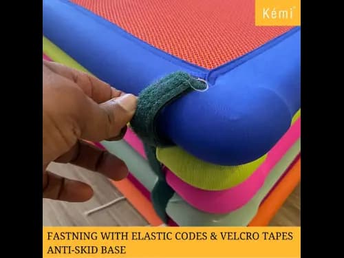 Kemi 6 Panel Baby Playpen with 2 inch Mattress | 5ft x 5ft | Sturdy Frame | 24" (H) x 36" (L) | Export Quality (3)