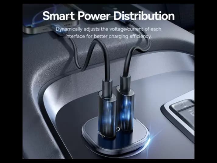 Baseus 30W GoTrip Car Charger – Type-C Type-C, Cosmic Black (Model: C00072300123-01) (5)
