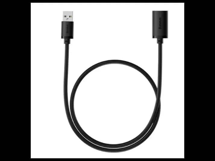Baseus 0.5 m AirJoy Series USB 2.0 Extension Cable – Cluster Black – Model: B00631100111-00 (2)