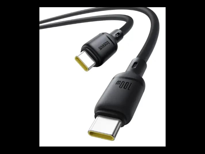 Baseus Silky Series Fast Charging Cable Type-C to Type-C 100W 1m Cluster Black – P10377704113-00 (4)