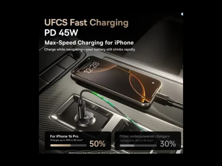Baseus 45W PrimeTrip VP2 Car Charger (with Type-C to Type-C Cable 1m) – Model: C0206800 (6)