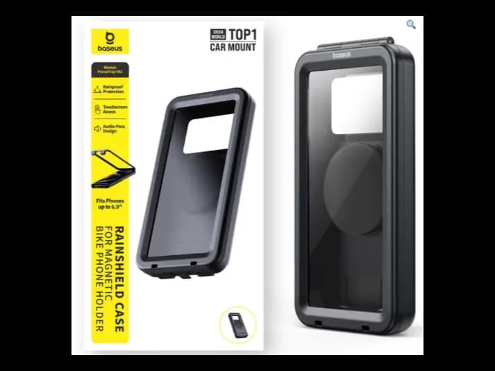 Baseus PrimeTrip VB1 RainShield Case for Bike Handlebar Mount – Cosmic Black – Model: C0013D01 (5)