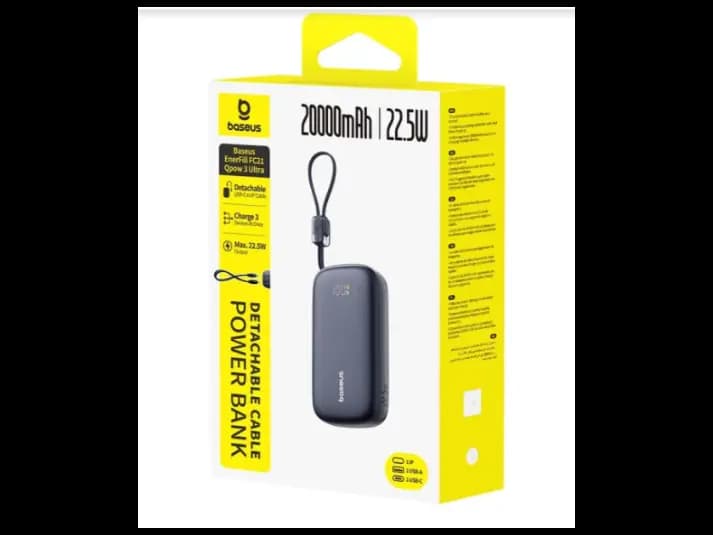 Baseus 20000 mAh 22.5 W EnerFill FC21 “QPow 3 Ultra” Power Bank – (Cosmic Black) –Model: E0027M00 (3)