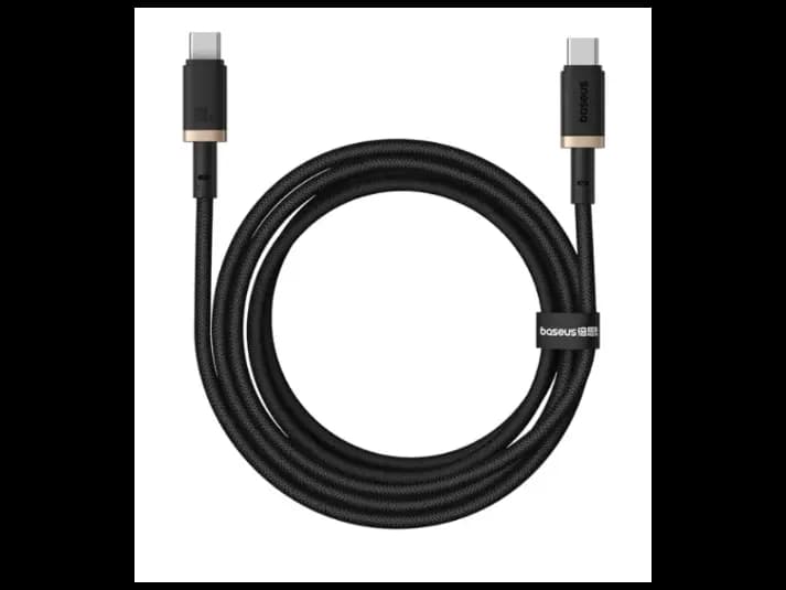 Baseus Silky Series Fast Charging Cable Type-C to Type-C 100W 1m Cluster Black – P10377704113-00