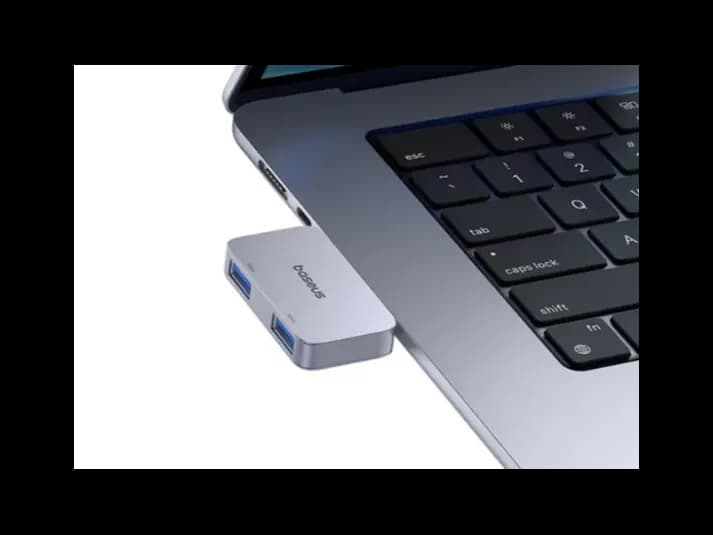 Baseus UltraJoy Series 2-Port HUB (Direct-Link Type) – Space Grey – Model: B0005280E811-00 (5)