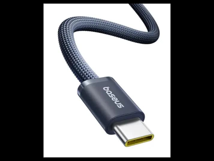 Baseus 1 Meter 100W Type-C to Type-C  New Braided Fast Charging Cable Cosmic Black – E0426W00 – 1 Year Warranty (2)