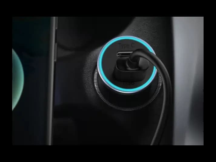 Baseus 60W Golden Contactor Max Dual Fast Car Charger – USB Type-C (Dark Gray) – Model: CGJM000113 (7)