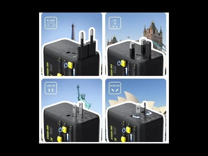 Baseus EnerCore 70W 6-in-1 Universal Travel Adapter – with Retractable Cable – Cosmic Black – CG11 – E0307E00 -1 Year Warranty (4)
