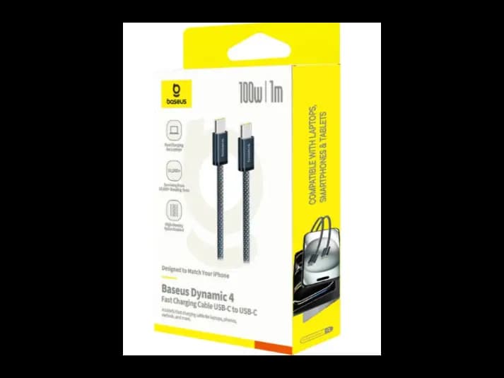 Baseus Dynamic 4 Fast Charging Data Cable USB-C to USB-C – 100W, 2 Meter (Cosmic Black) – Model: P10381400112-00 (3)