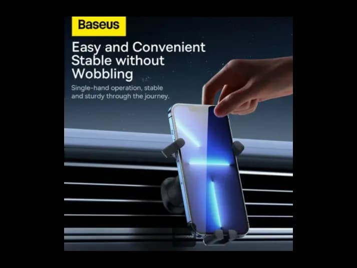 Baseus Stable Gravitational Car Mount Air (Air Outlet Version) Black – SUWX020001 (3)