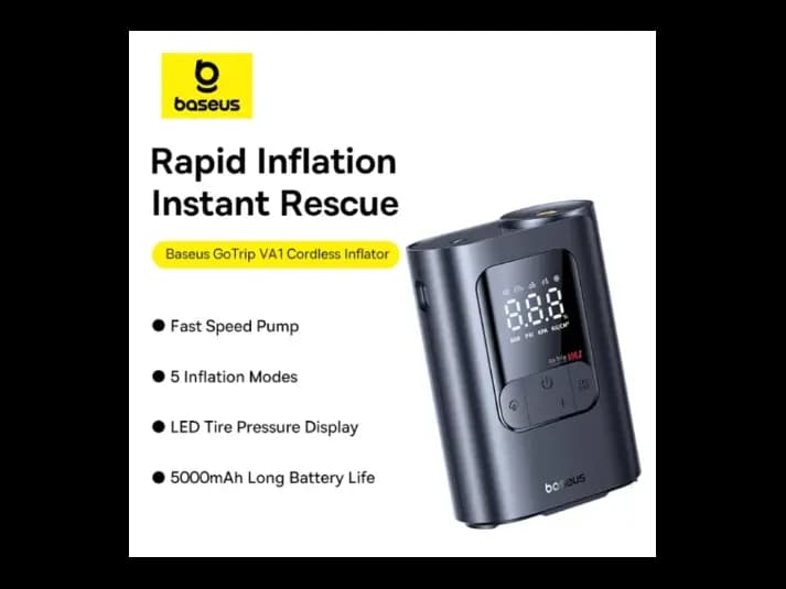 Baseus GoTrip VA1 Super Mini Wireless Inflator 19-Cylinder (Cosmic Black) – Model: C0119501 (2)