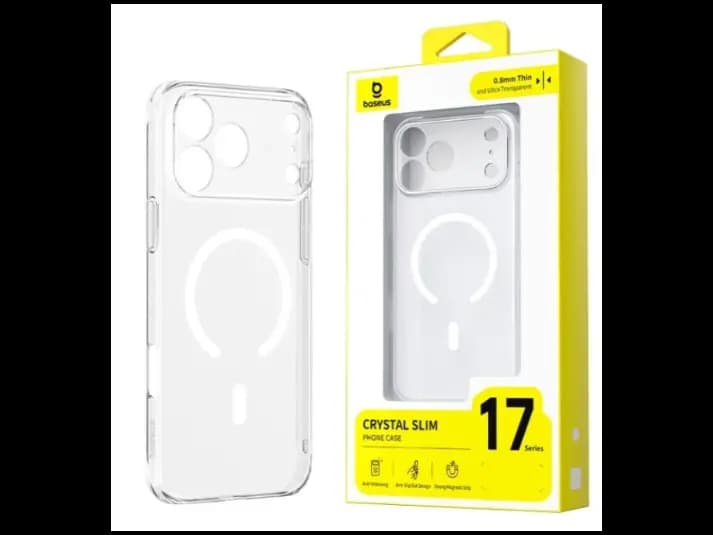 Baseus iPhone 17 Pro Crystal Slim Magnetic With Lense Background cover Phone Case Clear – P0045T07 (4)