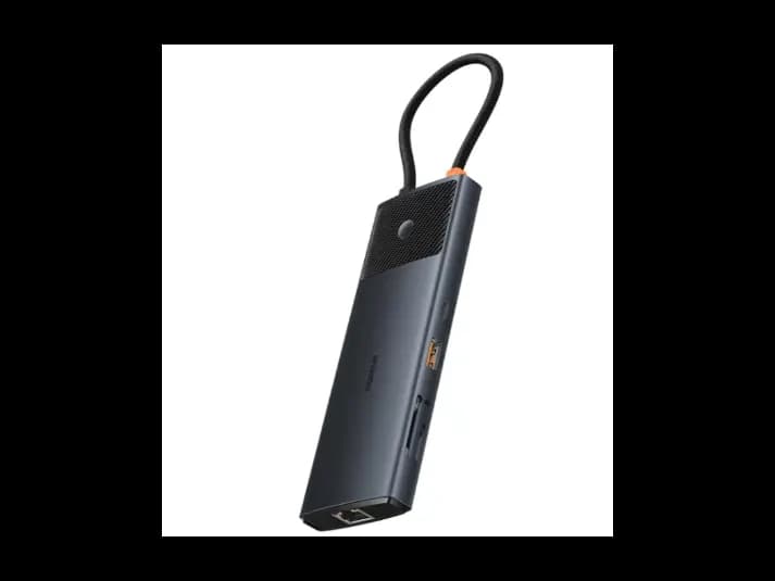 Baseus Metal Gleam Series II 10-in-1 USB HUB – Cosmic Black (USB-C to 1*HDMI4K@120Hz   1*HDMI4K@60Hz   1*USB-A(10Gbps)   1*USB-C(10Gbps)   2*USB-A(480Mbps)   1*RJ45   1*SD/TF   1*USB-C(PD) ) – B000618 (4)
