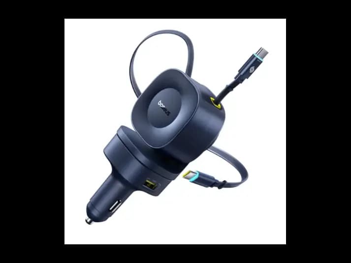 Baseus PrimeTrip VR2 Max Car Charger with Retractable Cable 3C+U 240W – Cosmic Black – Model: C0206700