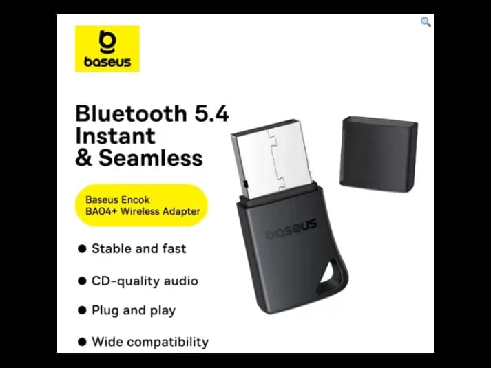 Baseus Encok BA04 USB Bluetooth 5.4 Wireless Adapter – Model A10082600121‑00 (2)