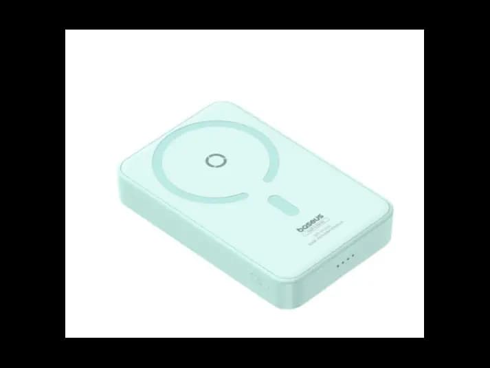 Baseus MagPro Magnetic Bracket Wireless Fast-Charging Power Bank 5000mAh 20W Peppermint Blue (with Simply Series Charging Cable Type-C to Type-C (20V/3A) 30cm White) – P10064101333-00 (3)